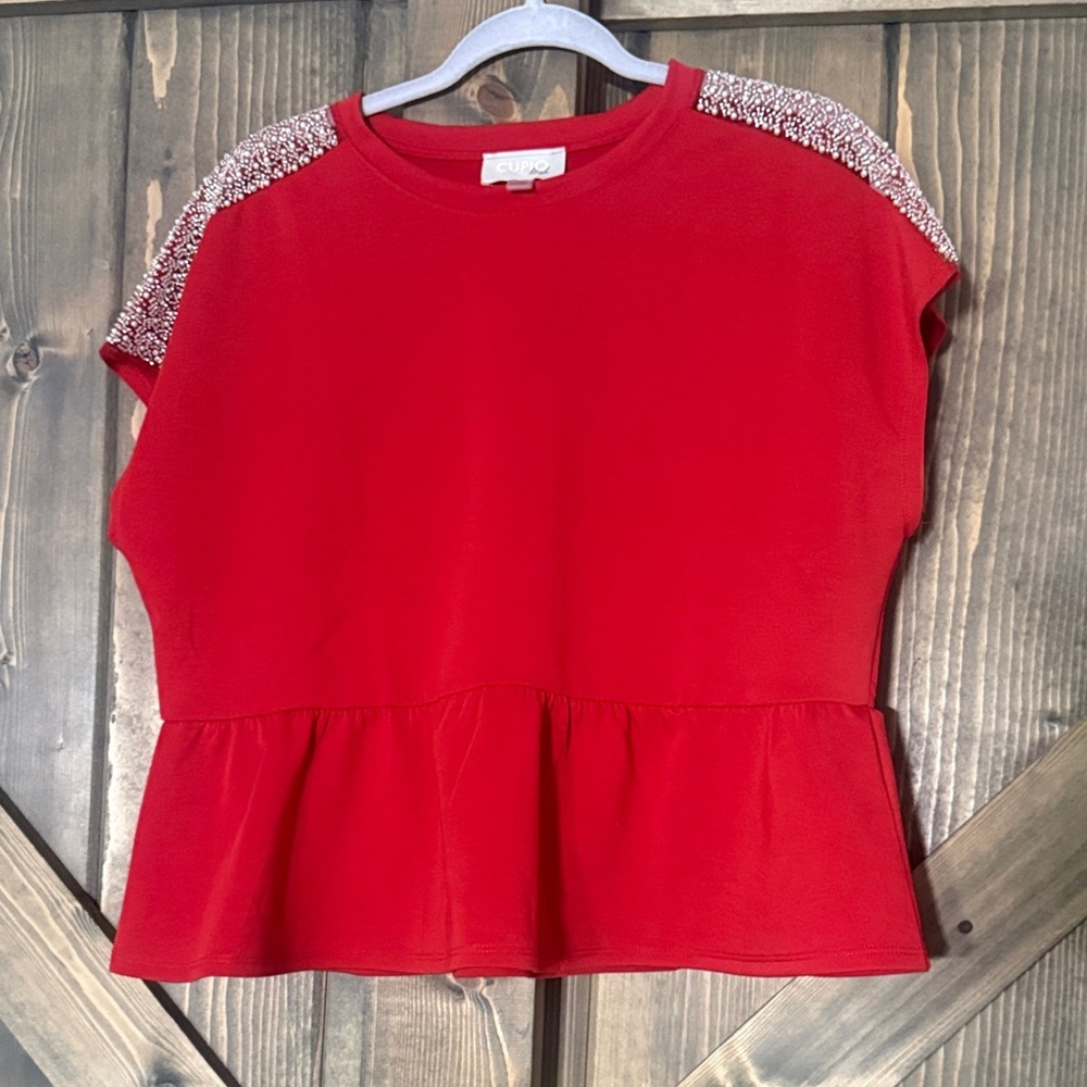 Women’s Large Short Sleeve Peplum Tee